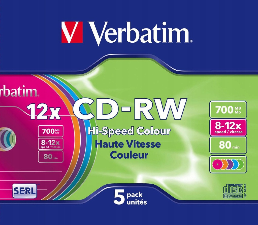 Verbatim CD-RW DataLifePlus 8-10X 700MB