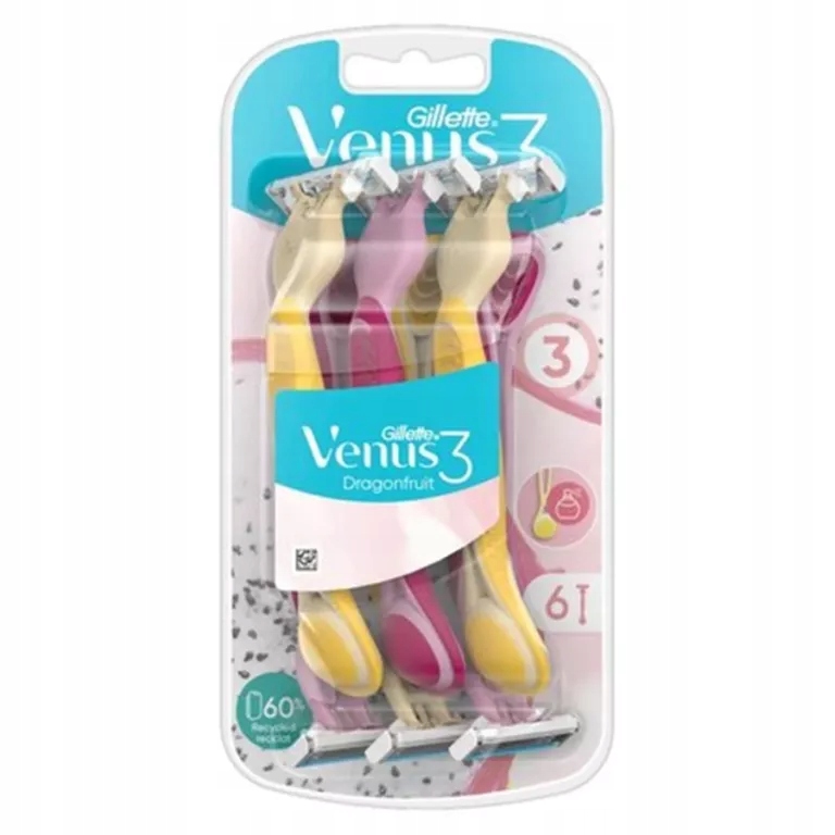 GILLETTE MASZYNKI VENUS 3 DRAGONFRUIT 6 SZTUK