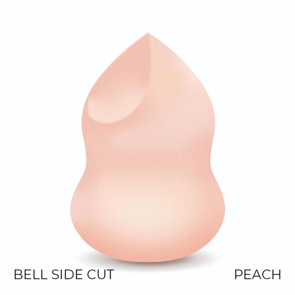 Gąbka do makijażu blender BELL SIDE CUT - PEACH