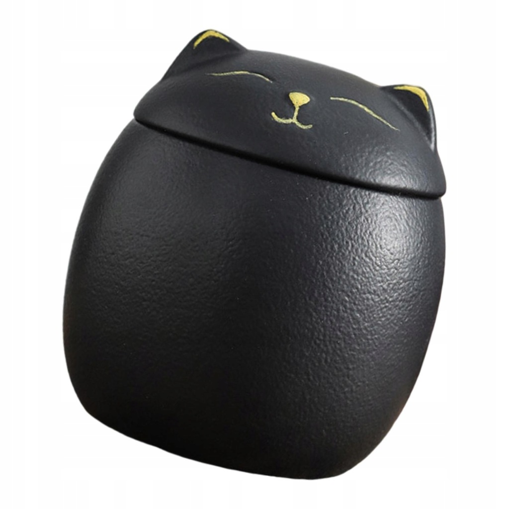 Tea Storage Jar, Organizer, Ceramic , Tea Black