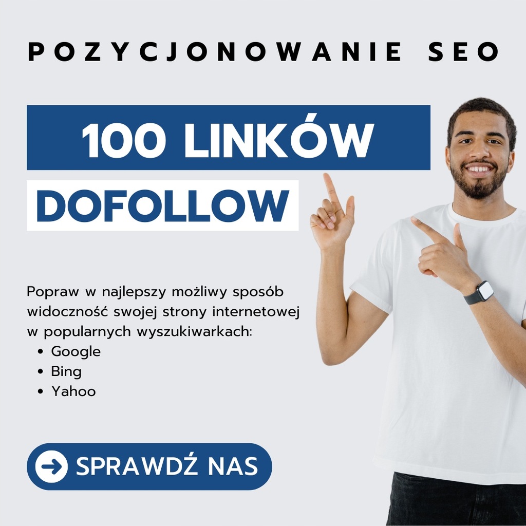 Linki SEO 100 LINKÓW dofollow