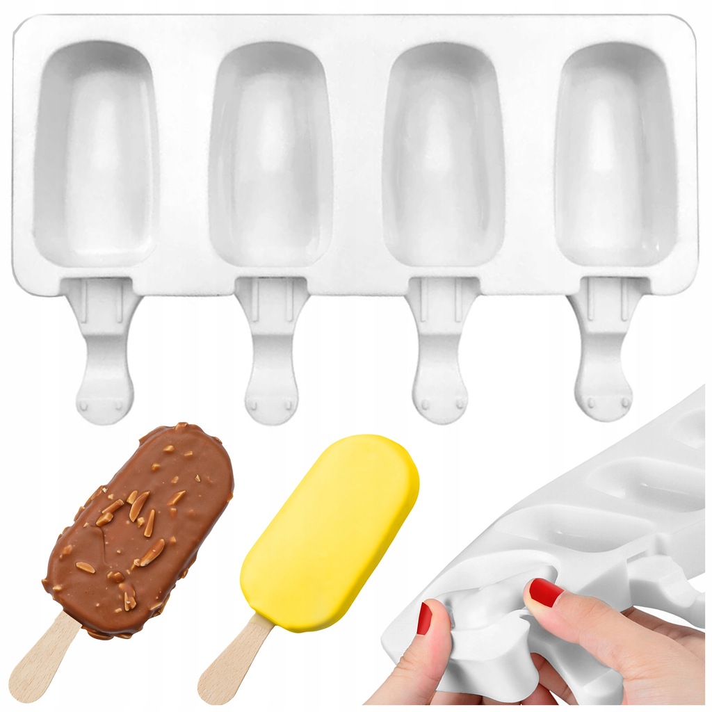 FORMA DO LODÓW NA PATYKU SILIKONOWE FOREMKI LODY