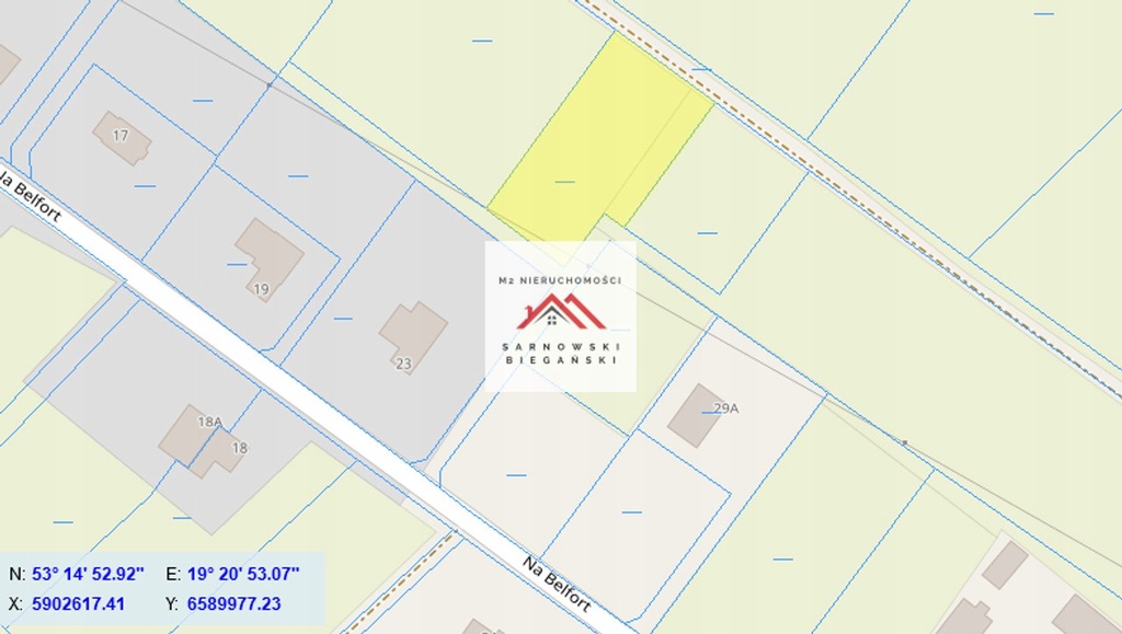 Działka, Szabda, Brodnica (gm.), 1932 m²