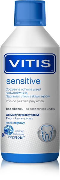 VITIS SENSITIVE płyn na nadwrażliwość szkliwa zębów 500 ml
