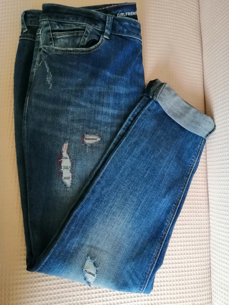 C&A YESSICA spodnie JEANS łaty 44 46 48 pas 98