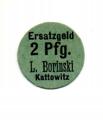 KATOWICE Kattowitz L. Borinski 2 Pfg