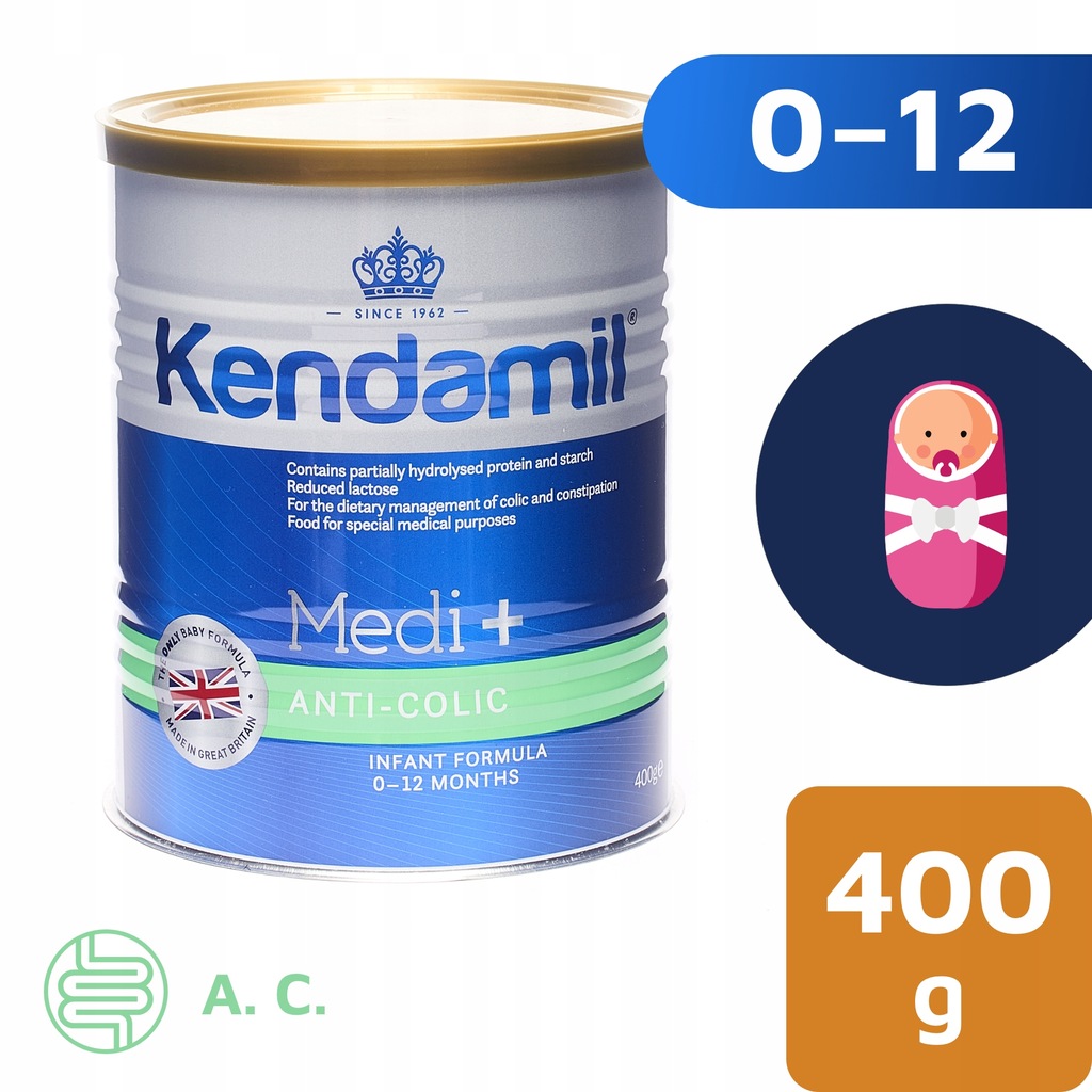 Kendamil Medi+ Anti-colic, 0-12 m, 400g