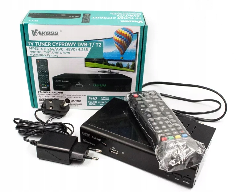 DEKODER TUNER CYFROWY VAKOSS DB-619 DVB-T/T2