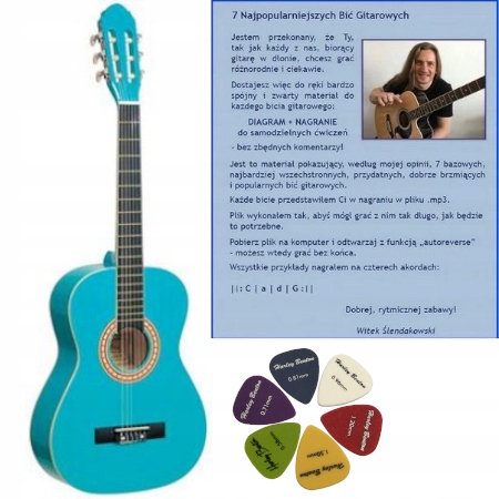 Prima CG-1 Sky Blue 3/4 Ever Play Gitara klasyczna