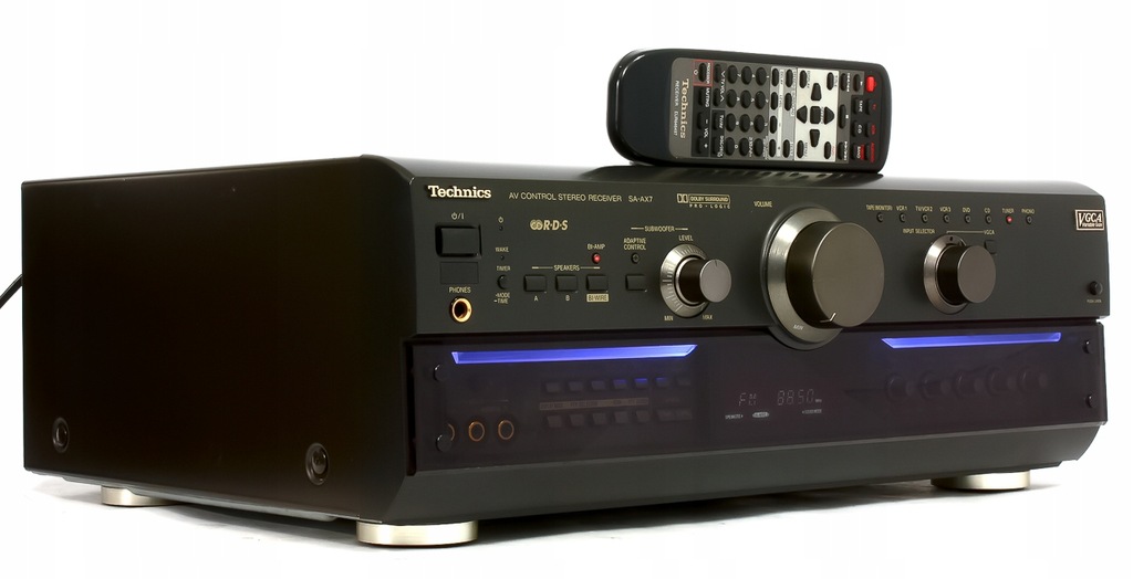 TECHNICS SA-AX7 FLAGOWE KINO DOLBY PRO-LOGIC RDS PILOT