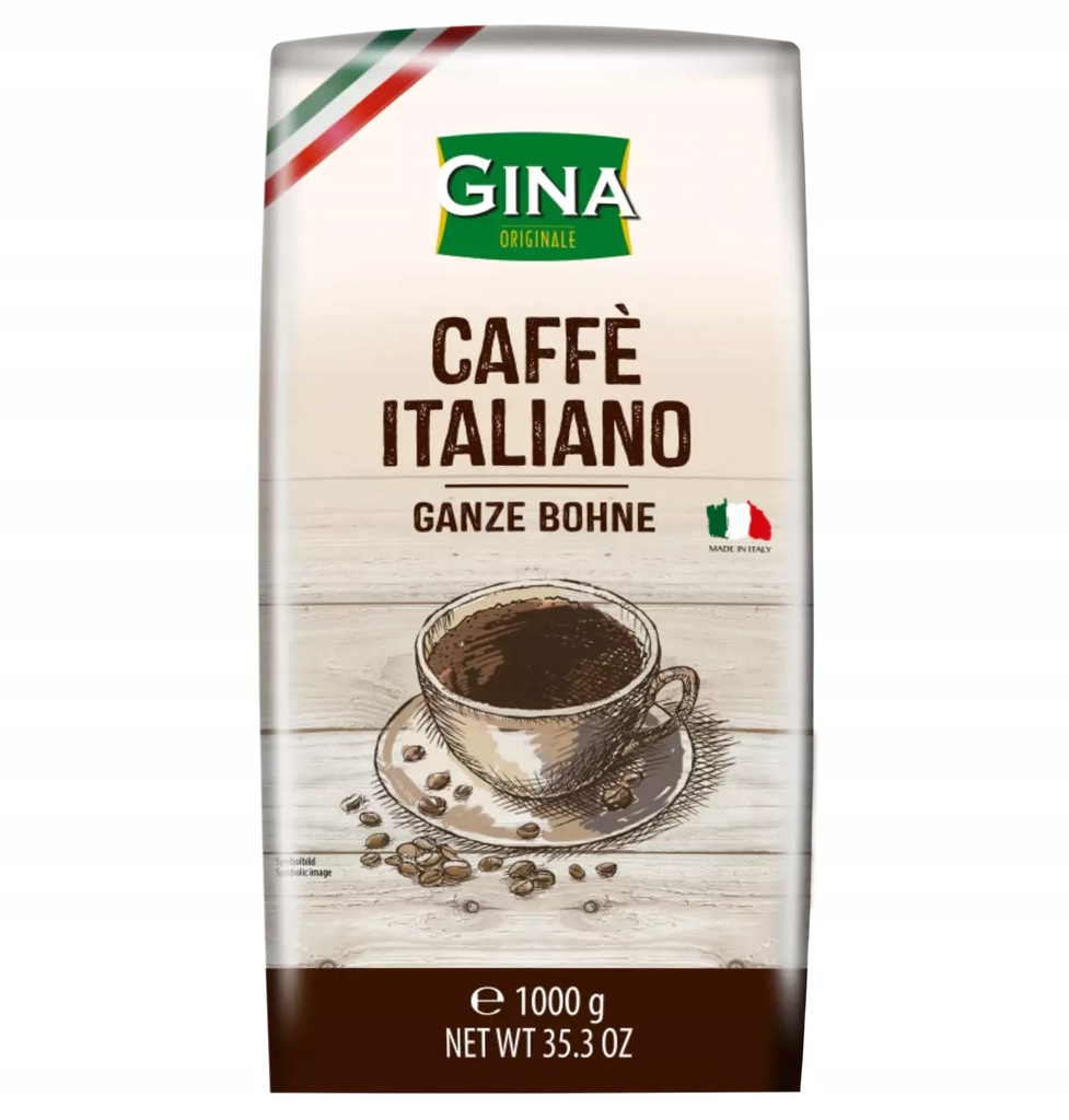 Z NIEMIEC Gina Kaffee Italiano Kawa Ziarnista 1 kg
