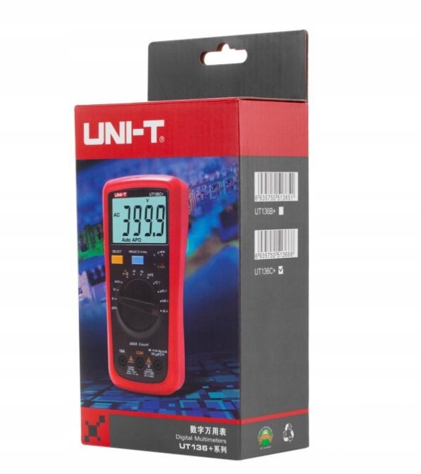 Купить УНИВЕРСАЛЬНЫЙ МЕТР UT136C+ hFe RCF T Диод UNI-T: отзывы, фото и ...