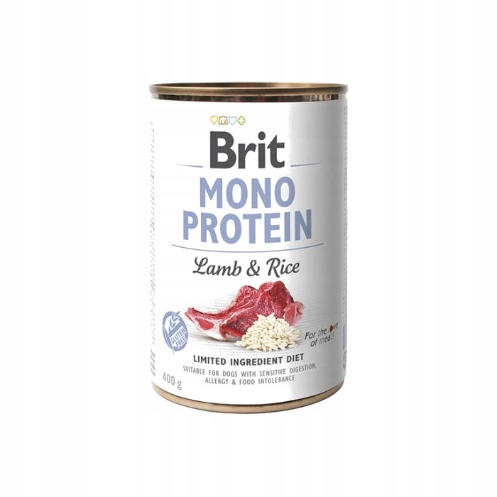Karma mokra dla psa BRIT Mono protein Jagnięcina z ryżem 400 g
