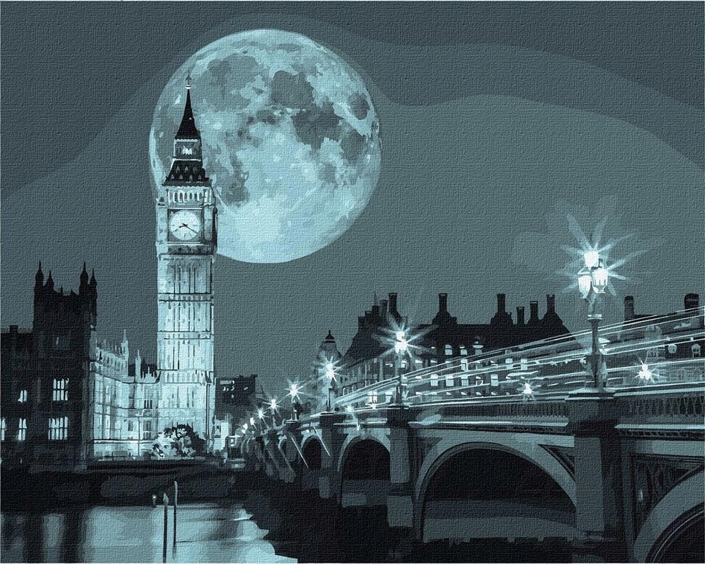 Malowanie po numerach - Noc w Londynie 40x50cm