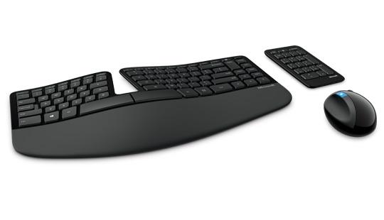 Zestaw klawiatura i mysz Microsoft Sculpt Ergonomic Desktop czarny