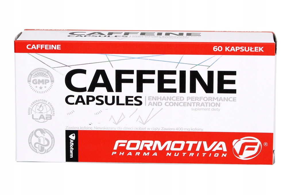 FORMOTIVA CAFFEINE 60 KAPS KOFEINA BEZWODNA 200 MG