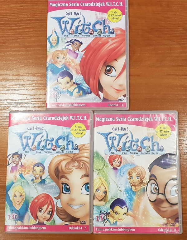 DVD z bajkami z serii WITCH