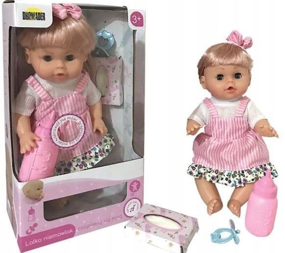 DROMADER LALKA AGUSIA NA BATERIE W SUKIENCE 30CM