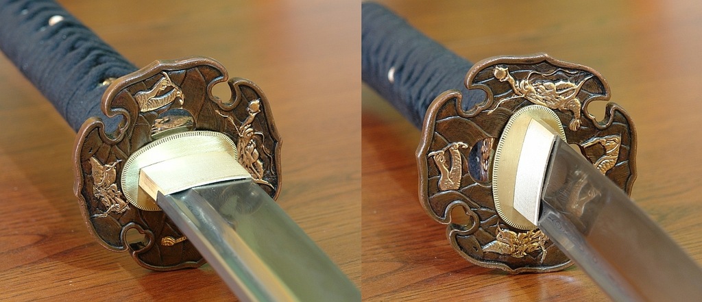 PIĘKNY KUTY MIECZ KATANA dziwer z hamonem, Gunto 7350885453