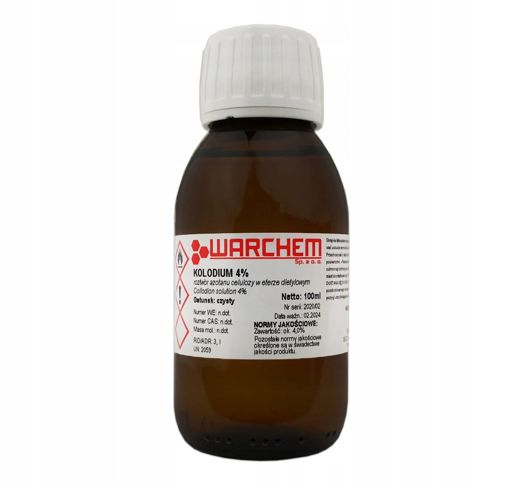 KOLODIUM roztwór 4% - czysty - 100ml WARCHEM