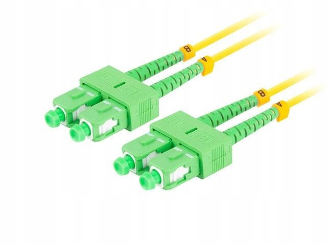 Patchcord światłowodowy Lanberg SM SC/APC-SC/APC DUPLEX 3.0mm LSZH G657A1 2