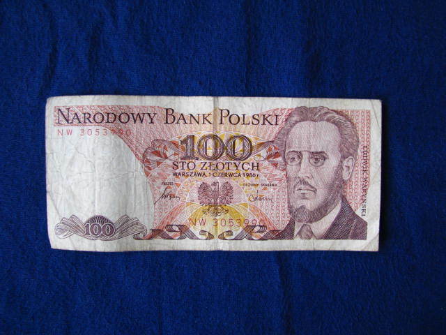 100 zł 1986 r. Ludwik Waryński seria NW - bcm