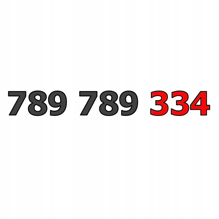 789 789 334 Starter Orange ZŁOTY ŁATWY PROSTY NUMER KARTA SIM PREPAID