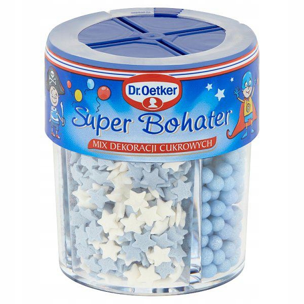 WYPRZEDAŻ !!! DR OETKER Dekor Mix Super Bohater 76g