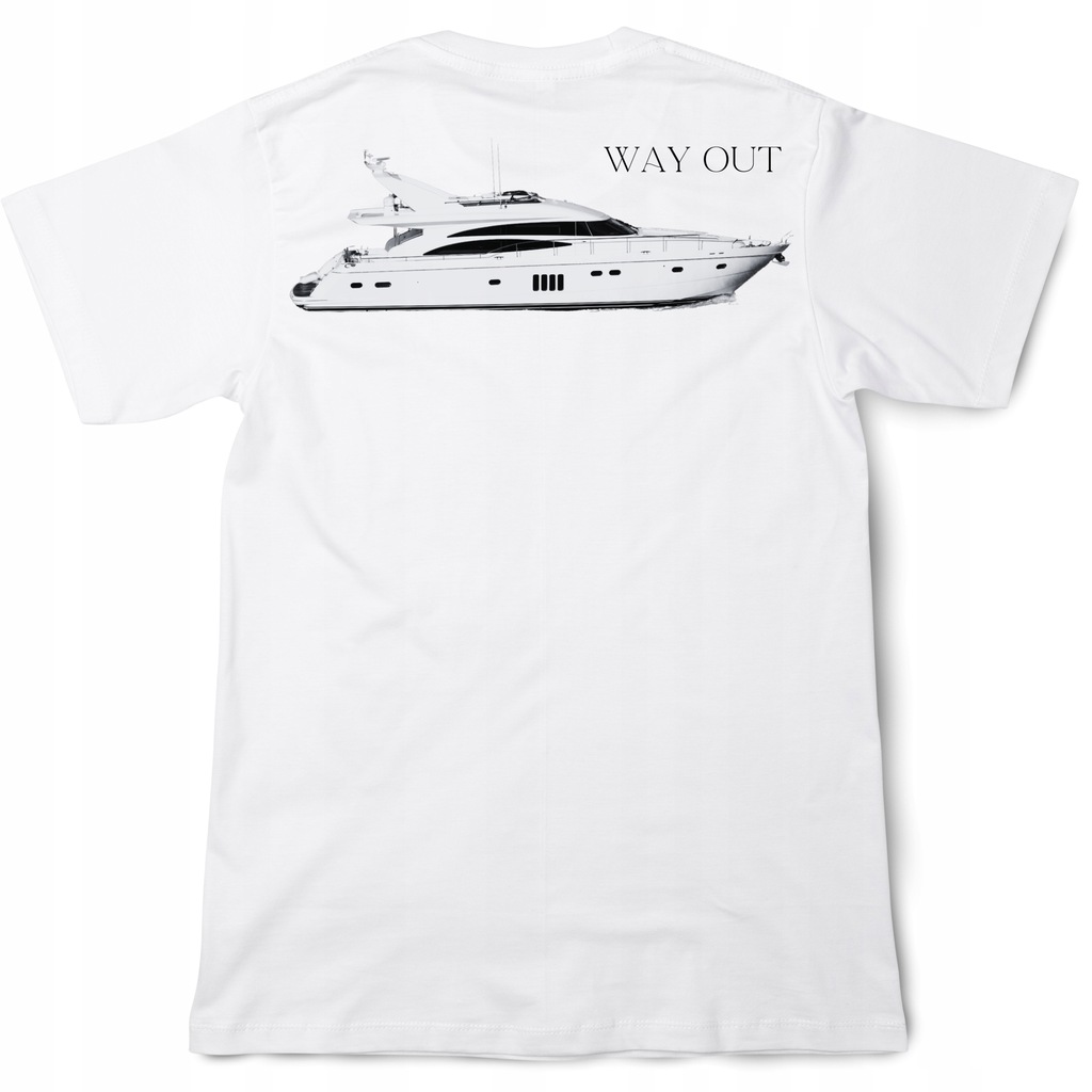 Koszulka WAY OUT / yacht – blanc edition 100% Bawełna S Oversize