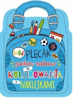 Mój plecak pełen zabaw do kolorowania z naklejkami