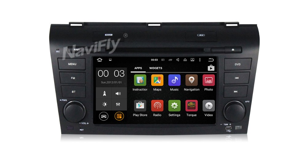 RADIO NAWIGACJA MAZDA 3 200409 ANDROID 7.1 +KAM