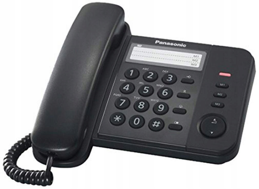 Telefon stacjonarny PANASONIC KX-TS520G czarny