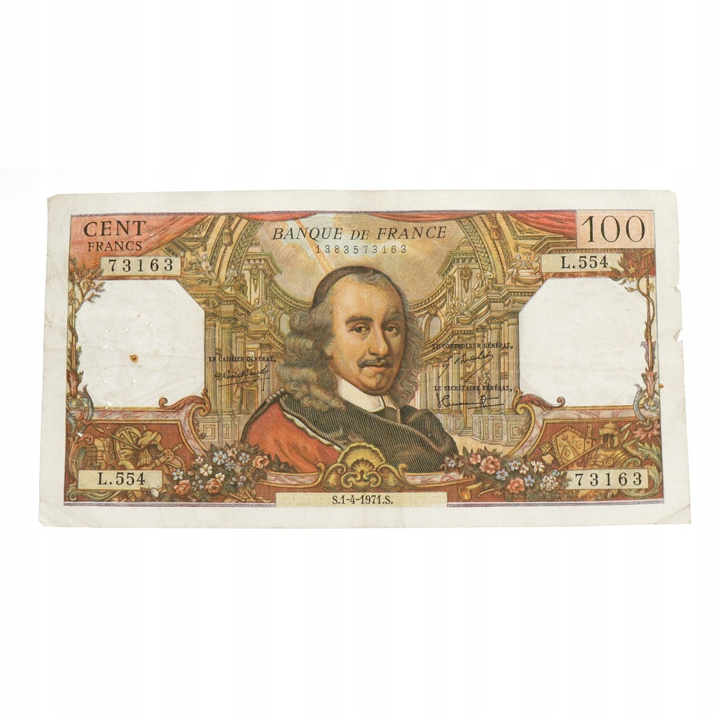 Francja - 100 franków Corneille 1-4-1971 r
