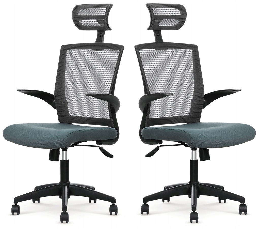 Fotel Biurowy VALOR Szary Krzesło Obrotowe Halmar