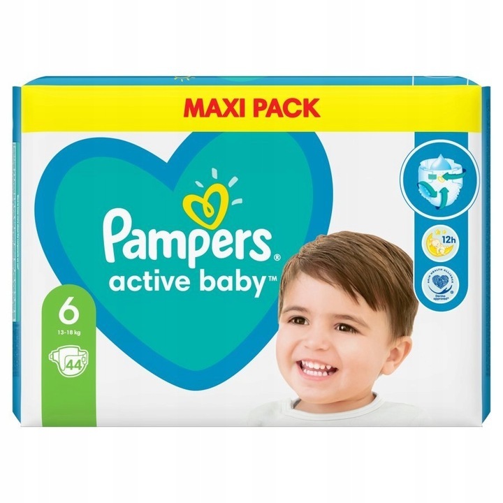 Pampers Active baby Maxi Pack 6 / 44 szt