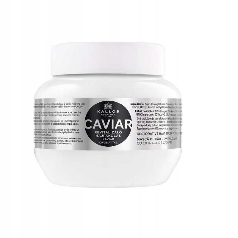 Kallos KJMN Caviar Restorative Hair Mask rewitalizująca maska do włosów z e