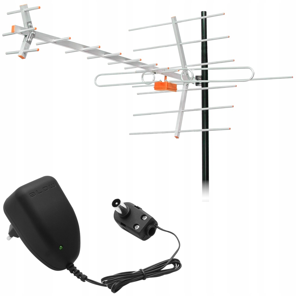 ANTENA TV NAZIEMNEJ TURBO DVB-T2 KIERUNKOWA 4K MUX8