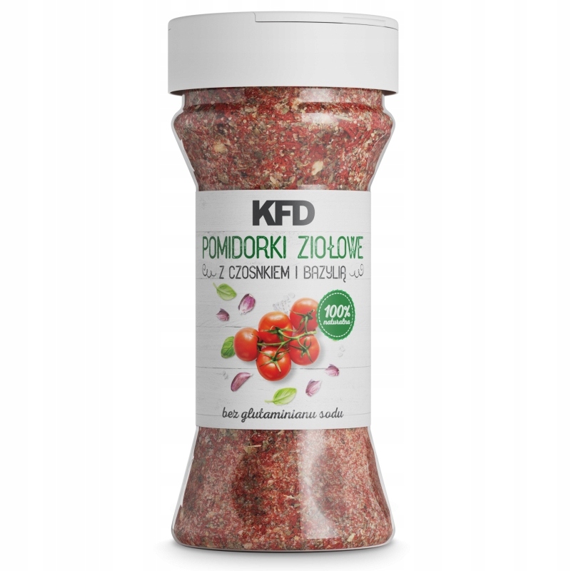 KFD Pomidorki ziołowe z czosnkiem i bazylią 130g