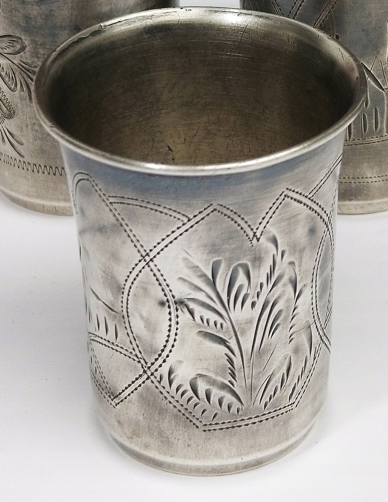 Carska Rosja, Kubek srebrny sygn. Israel Eseevich Zakhoder, Kijów