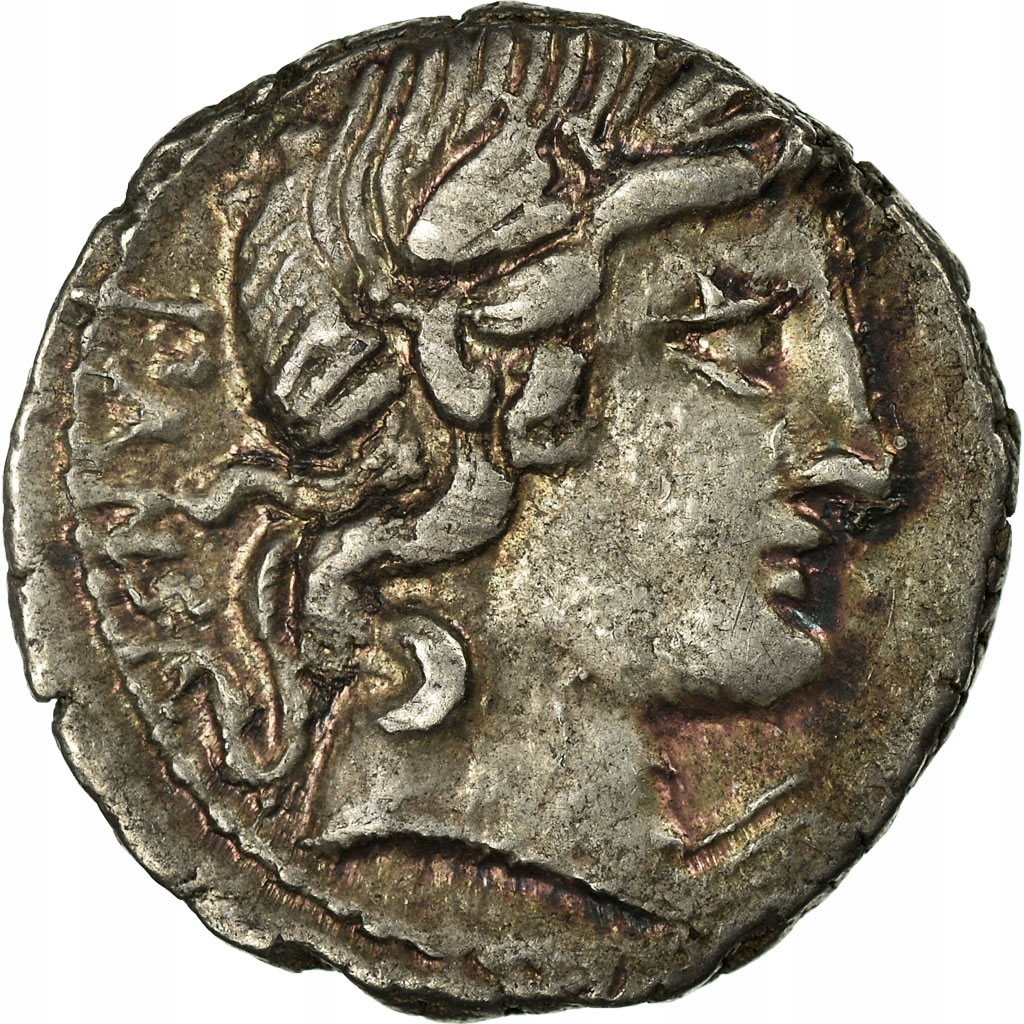 Moneta, Vibia, Denarius, Roma, AU(55-58), Srebro