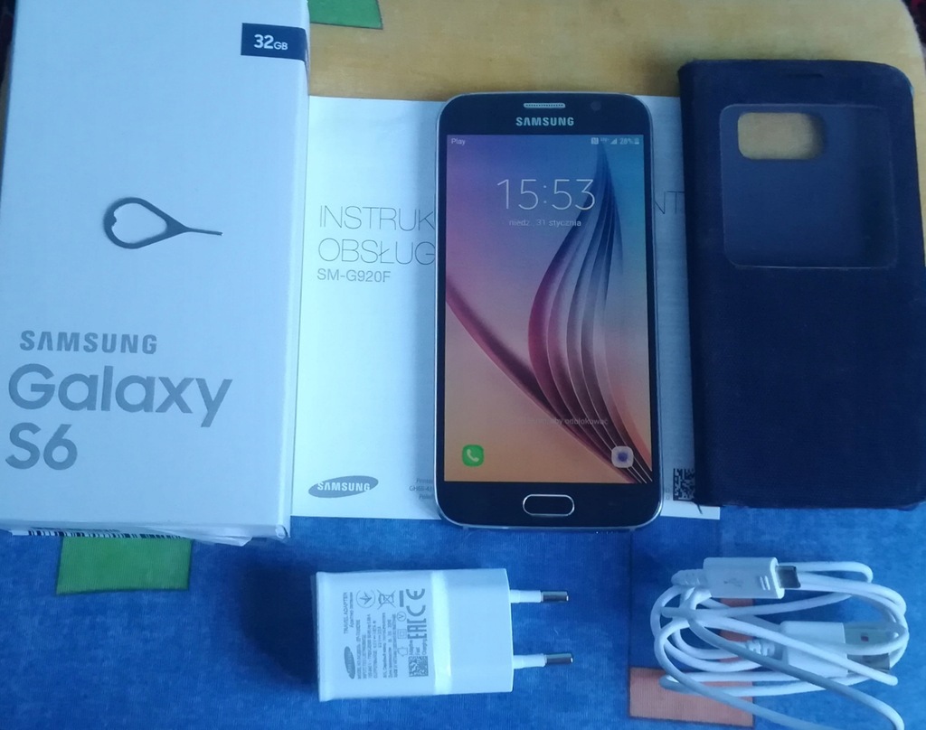 Smartfon Samsung Galaxy S6 3 GB / 32 GB niebieski