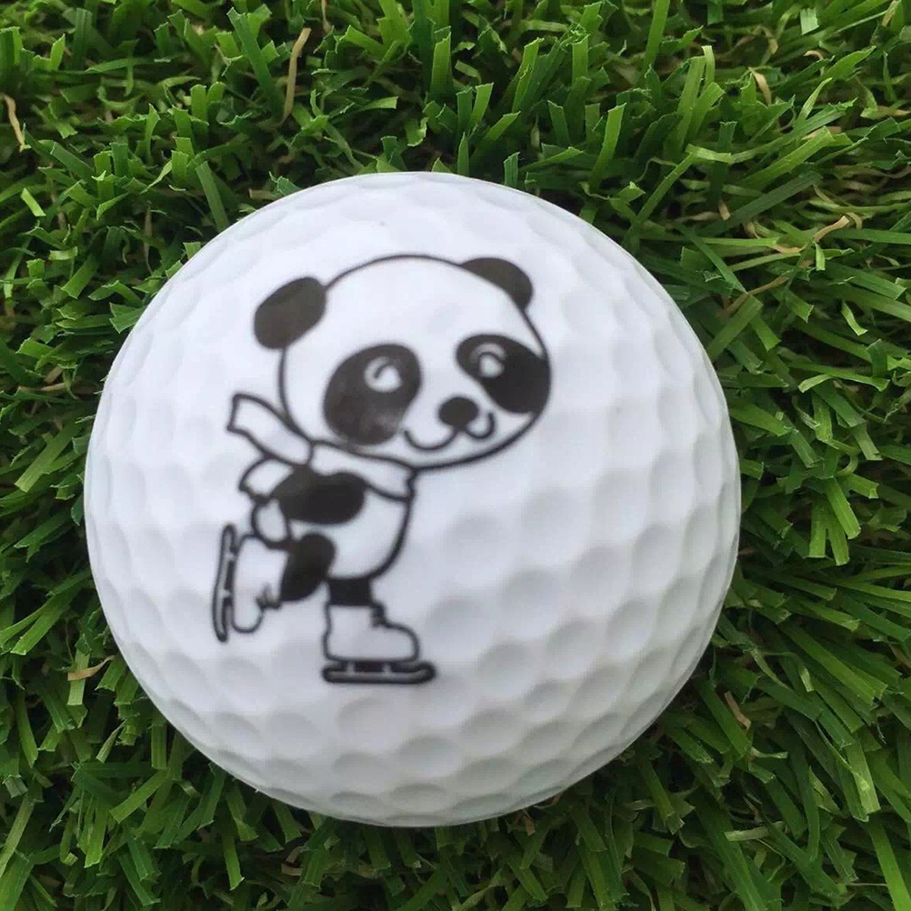 2 sztuk Golfy Słodkie Śmieszne Panda Wyrażenie Gol