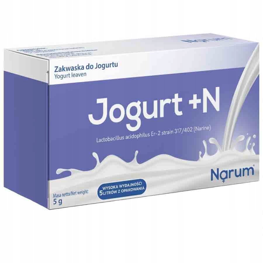 Jogurt + N żywe kultury bakterii 5szt. Narine