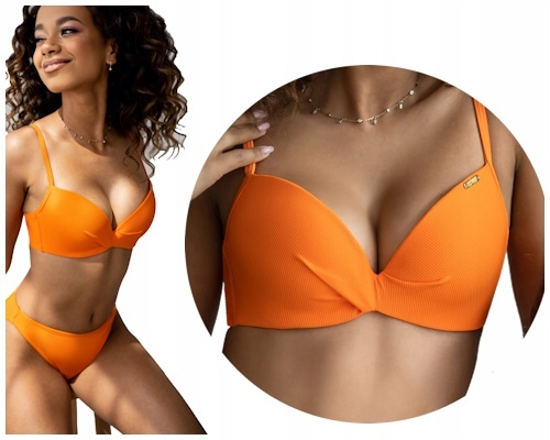 75B KrisLine Madera orange brassierroma biustonosz push-up do stroju kąpiel