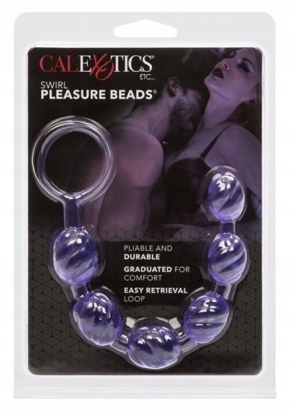 Swirl Pleasure Beads Purple