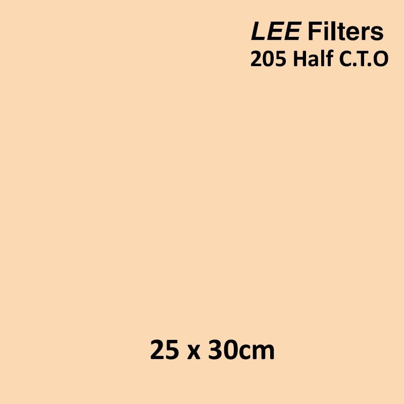 Filtr oświetleniowy Lee 205 Half CTO 25x30cm duży