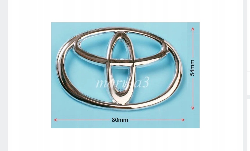 Emblemat Logo toyota COROLLA YARIS CAMRY CARINA