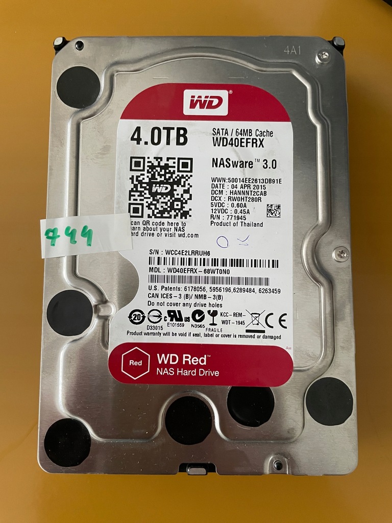 Dysk twardy Western Digital WD RED WD40EFRX 4TB SATA III 3,5" 40000 godzin