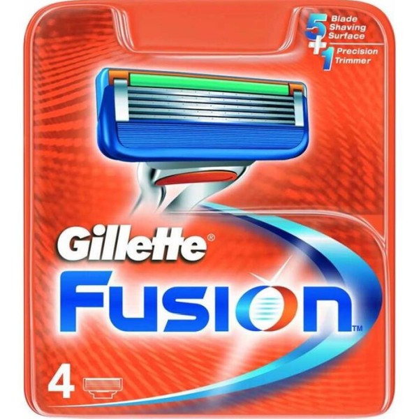 GILLETTE FUSION WYMIENNE OSTRZA 4 SZT