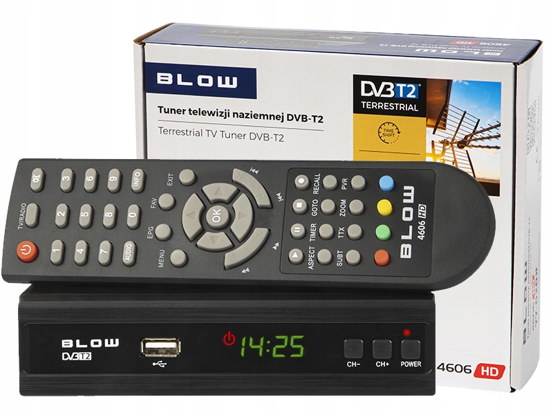 Tuner DVB-T2 do telewizji naziemnej BLOW 4606HD